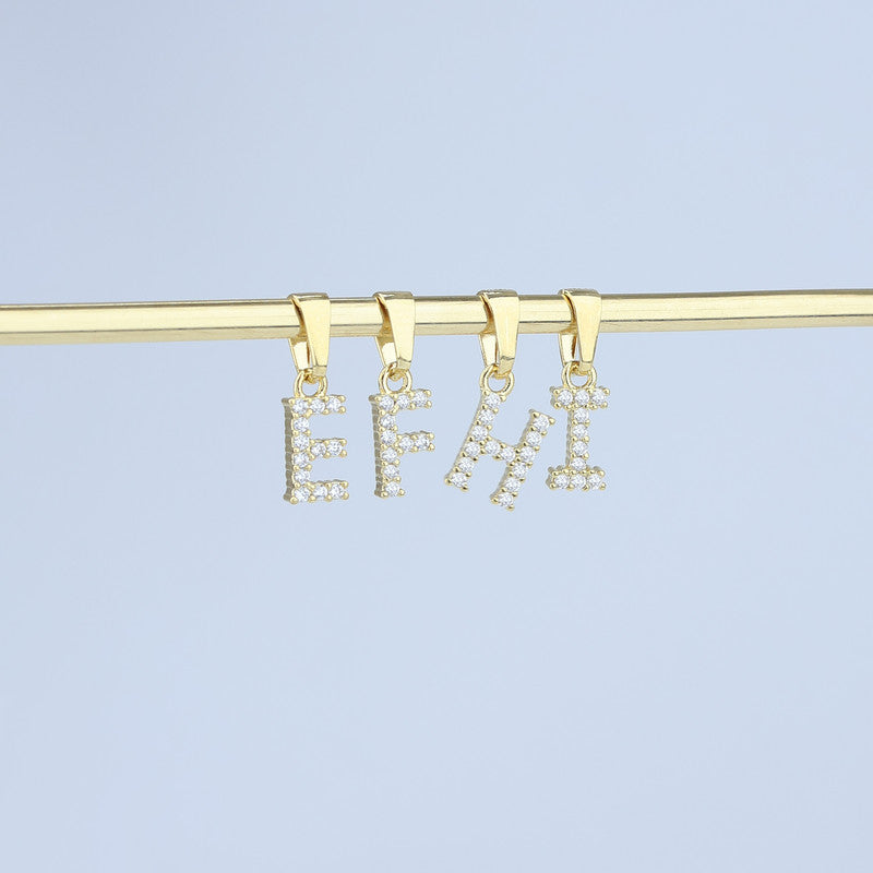 DIJE LETRAS ZIRCONES CRISTAL 706786