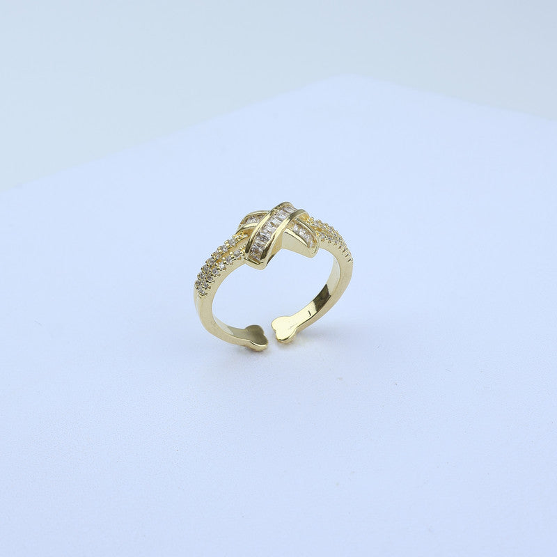 ANILLO AJUSTABLE BAGUETTE X/LINEA ZIRCONES 701017