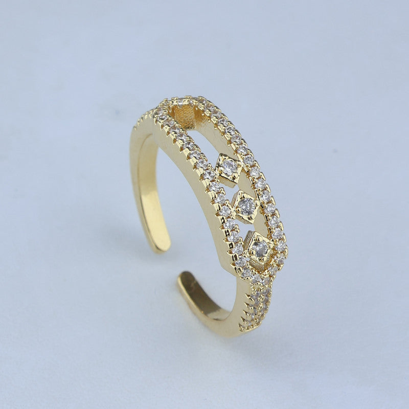 ANILLO AJUSTABLE FIGURA CON PAVE 701101