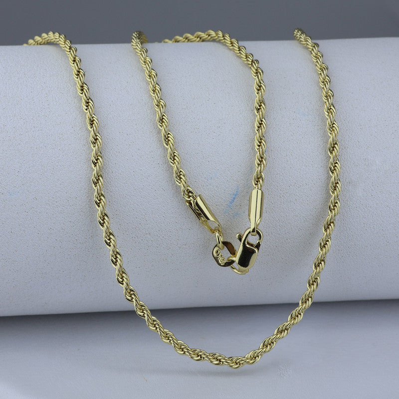 CADENA LAMINADA 18KD LAZO 2MM-60CM CAV 381/60
