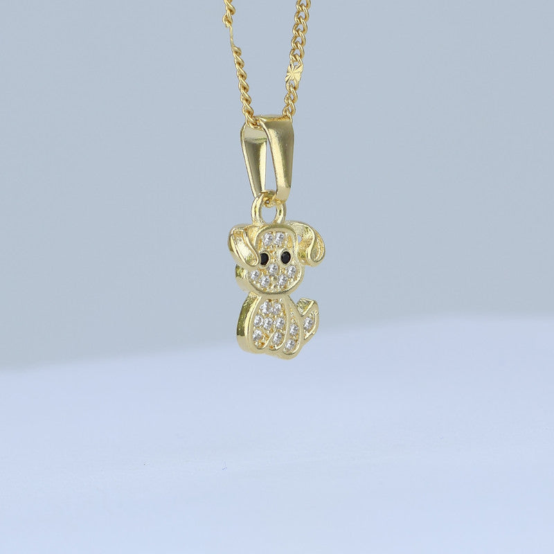 DIJE CACHORRO CON ZIRCONES 17*8MM 706670