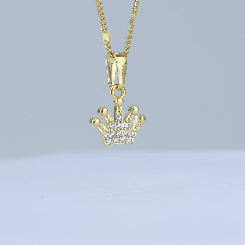 DIJE CORONA CON ZIRCONES 16*11MM 706676 - 6044