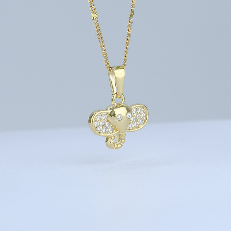 DIJE ELEFANTE CON ZIRCONES CRISTAL 17*14MM 706686 - 6017