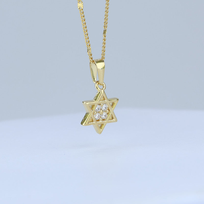 DIJE ESTRELLA DE DAVID CENTRO ZIRCON 20*11MM 706688