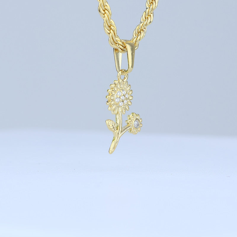 DIJE MARGARITAS CENTRO ZIRCONES 21*10MM 706698