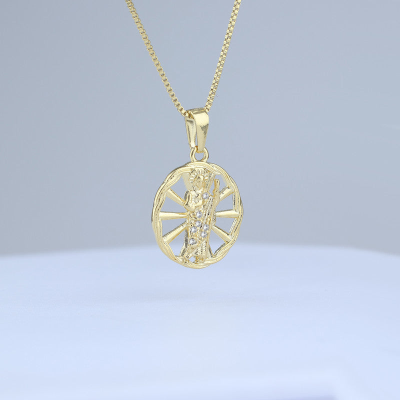 DIJE MEDALLA SAN JUDAS TADEO ZIRCONES CRISTAL 706800