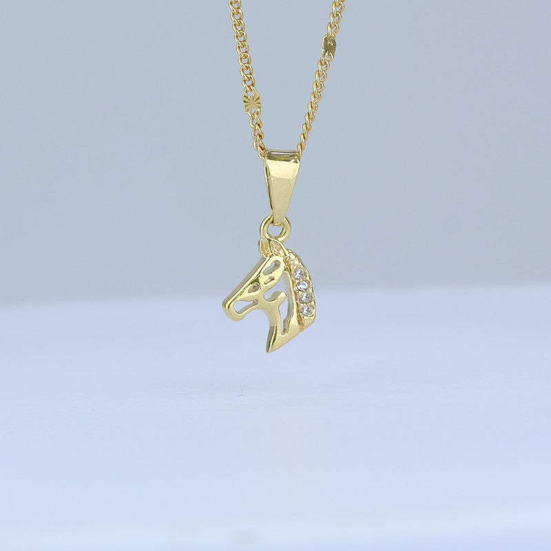 DIJE SILUETA CABALLO PUNTOS ZIRCONES 17*8.5MM 706659