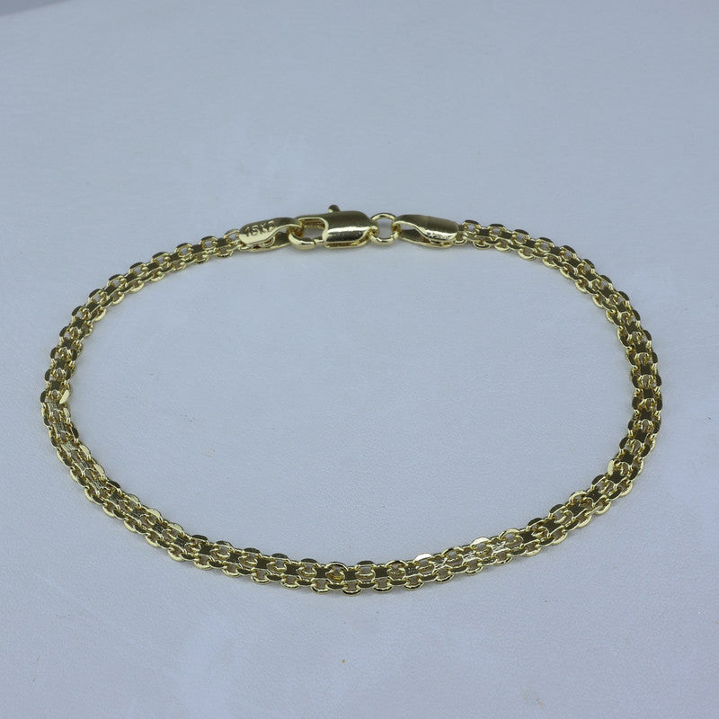 PULSERA LAMINADA 18KD CHINO 3MM-18CM PUL 852/18