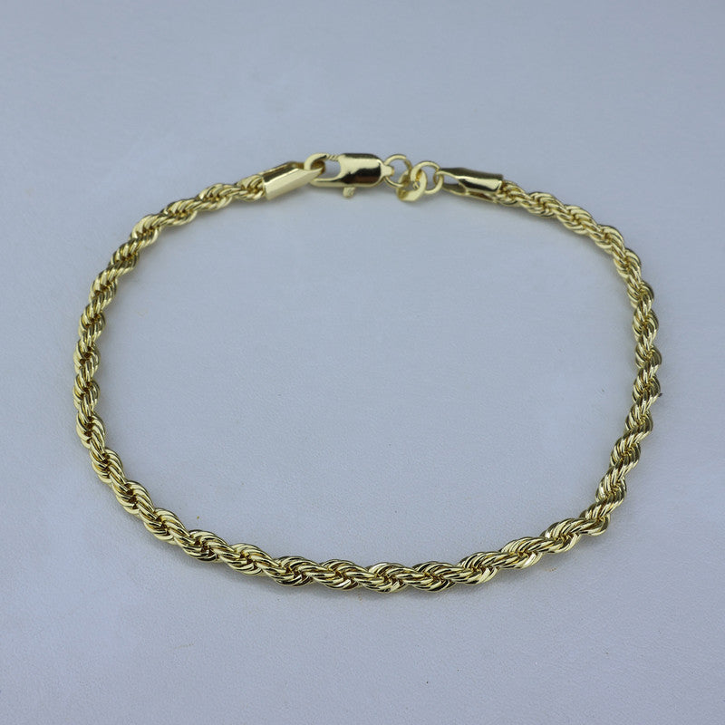 PULSERA LAMINADA 18KD LAZO 3MM-18CM PUL 560/18