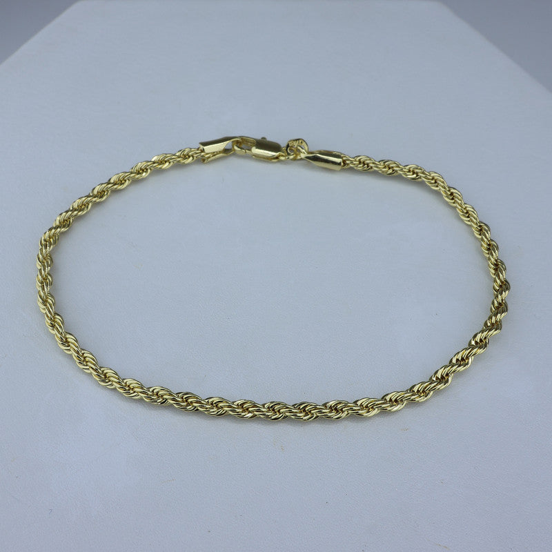 PULSERA LAMINADA 18KD LAZO 3MM-21CM PUL560/21 - 6821