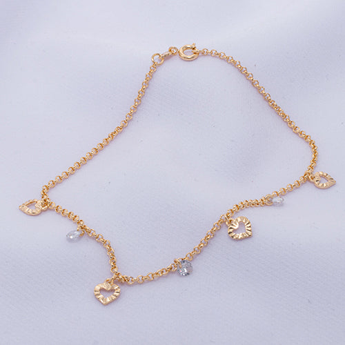 TOBILLERA CORAZON SWAROVSKI 25CM 709107A207