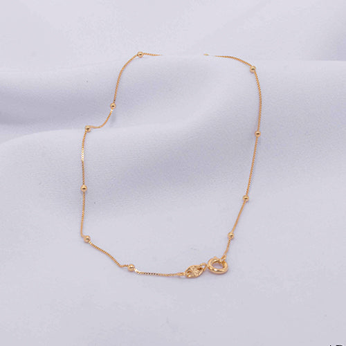 TOBILLERA VENECIANA 0.5MM BALIN 2.5MM 25CM 709116A211