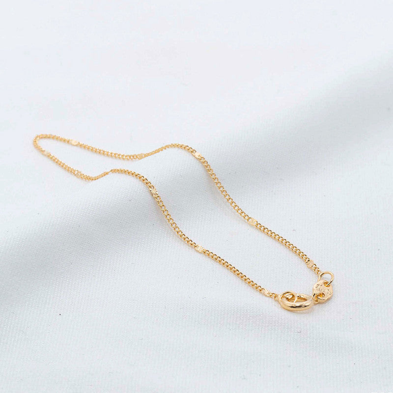 PULSERA CUBANA DIAMANTADA 1MM 18CM 708128A205