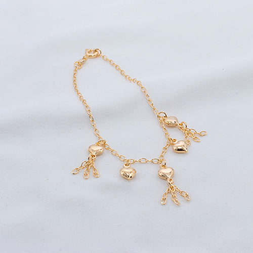 PULSERA CORAZONES COLGADOS 18CM 708172A204