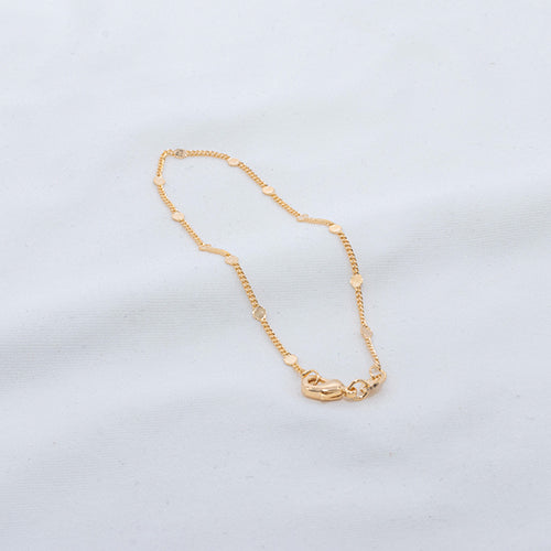 PULSERA CUBANA LENTEJA 1MM 18CM 708179A212