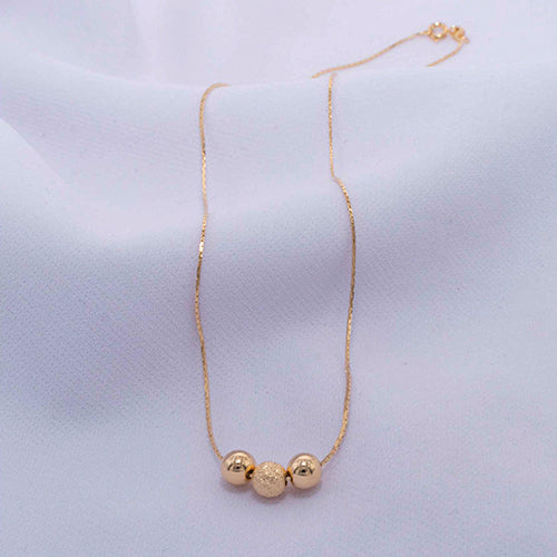 COLLAR BALIN LISO FUSCO 45CM 718311A212