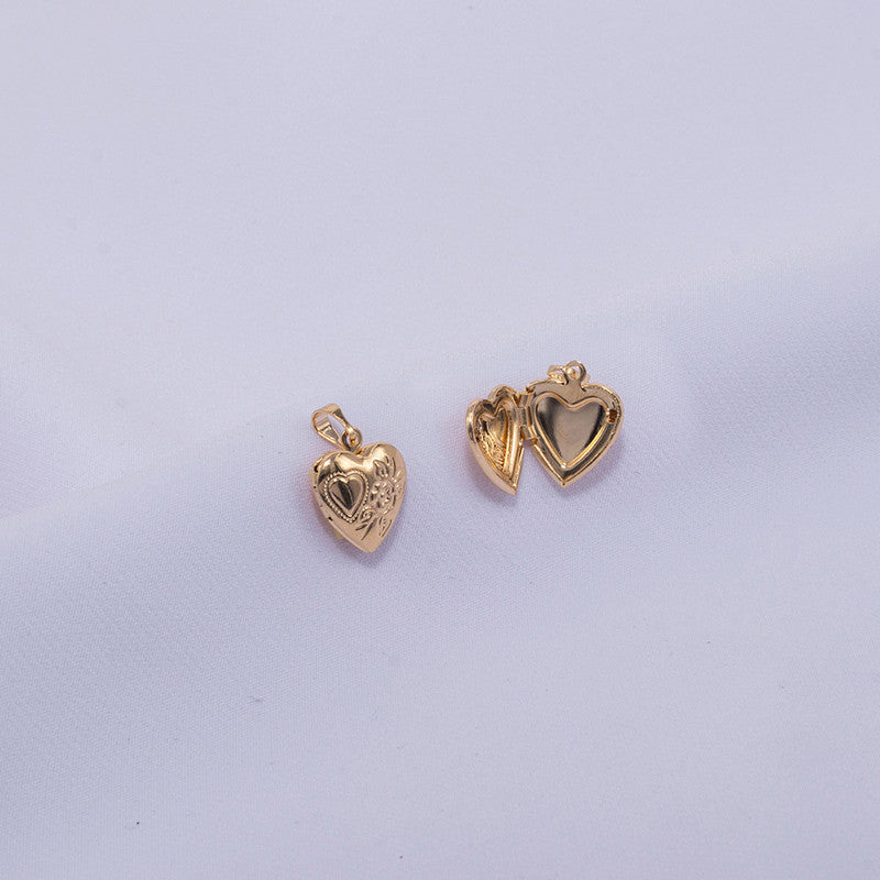 DIJE RELICARIO CORAZON RENARCADO CORAZON FLOR 706372A207 - 3519