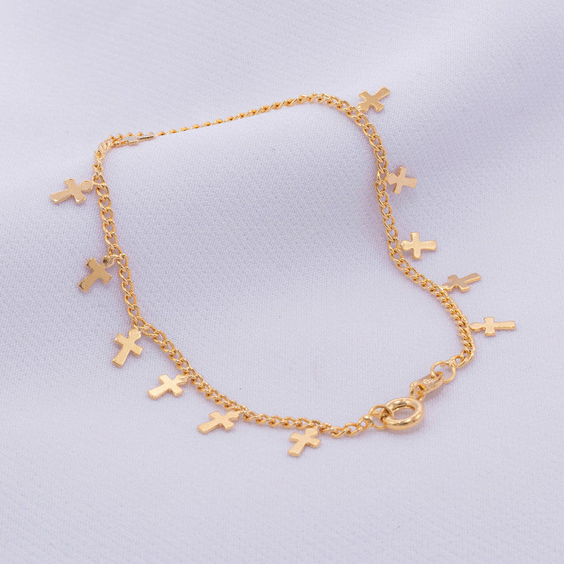 PULSERA CRUZ TEJIDO CUBANO 1.8MM 18CM 708072A302 - 3809