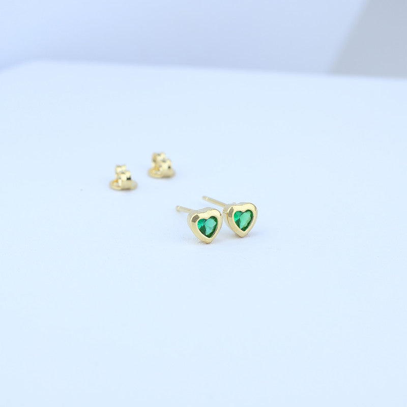 TOPO CORAZON 5MM PIEDRA VERDE 711599 - 6286