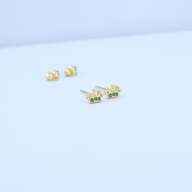 TOPO CORONA 6*4MM ZIRCONS VERDES 711593