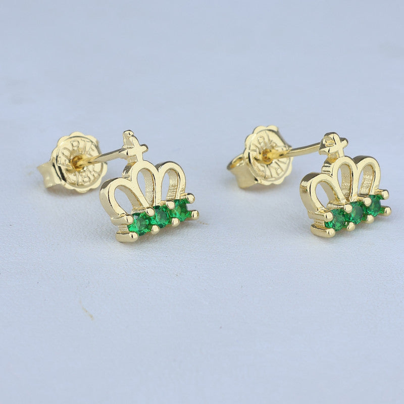 TOPO CORONA REAL PIEDRAS ESMERALDAS 8*9MM 711608 - 6642