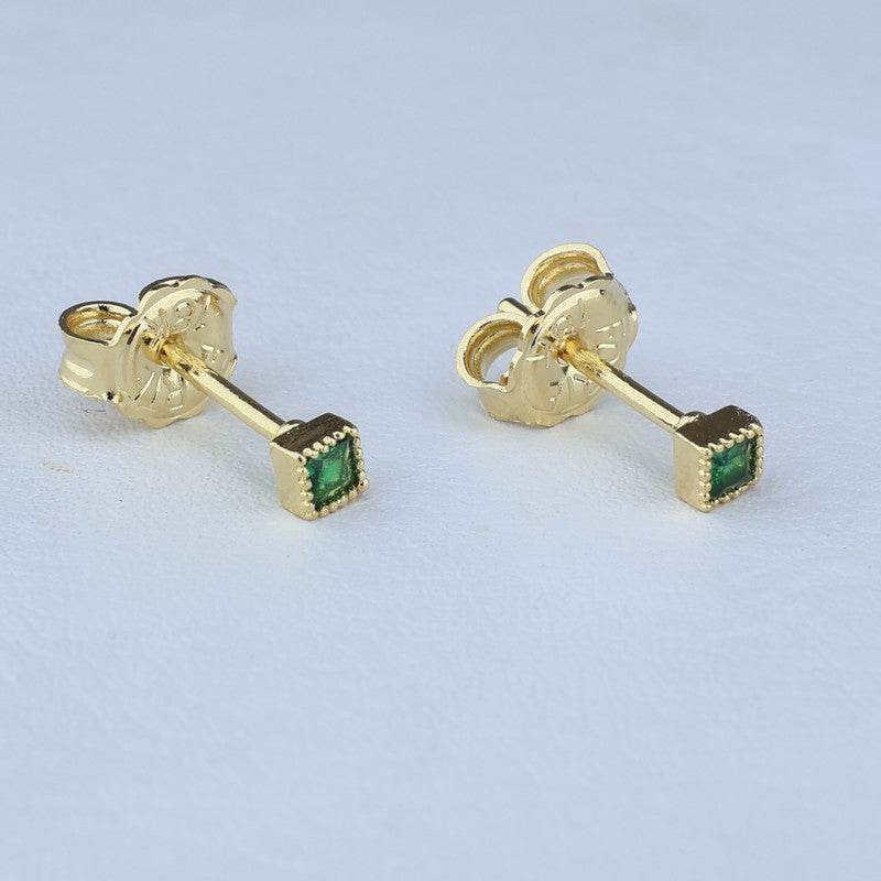 TOPO CUADRADO ZIRCON VERDE 2.7*2.7MM 711629 - 6630