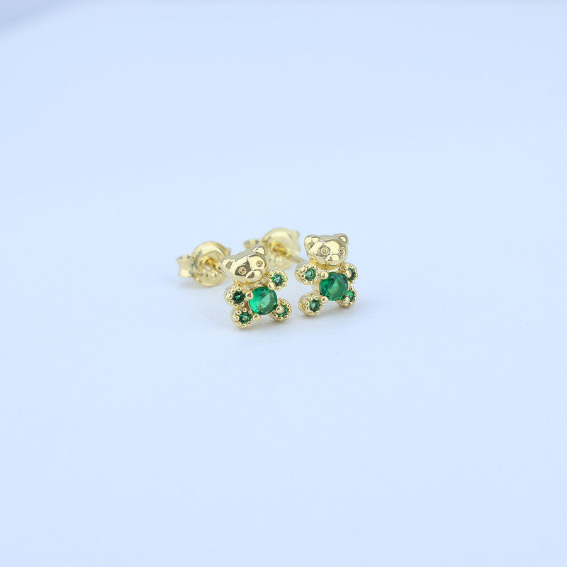 TOPO OSO ZIRCONES ESMERALDA 6*7MM 711579