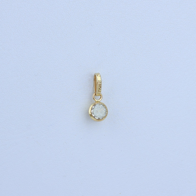 Dije Circon Blanco 5mm