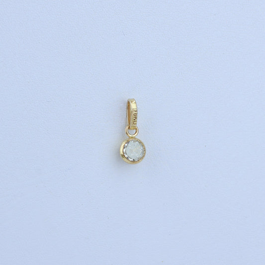 Dije Circon Blanco 5mm