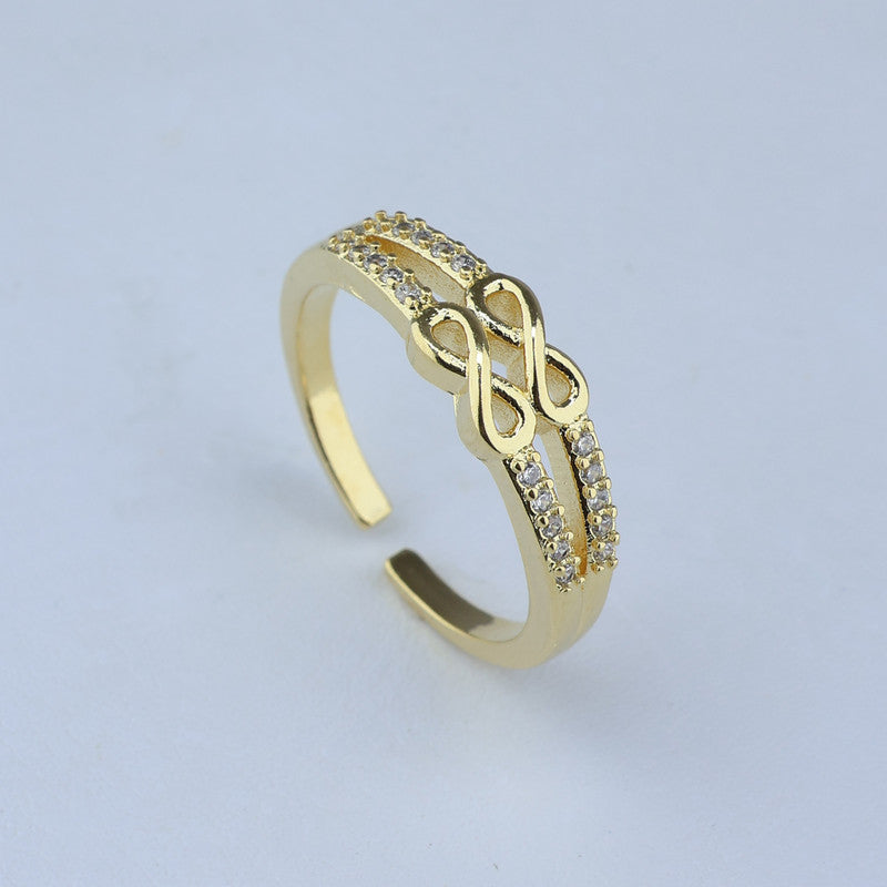 ANILLO AJUSTABLE 2 HILOS DE DOBLE INFIITO 701081