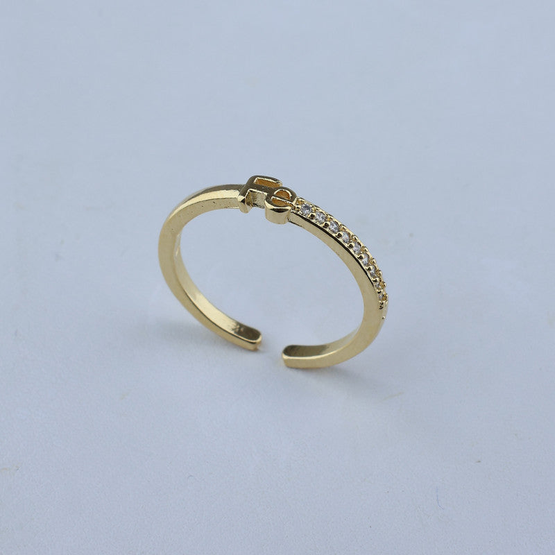 ANILLO AJUSTABLE FE CON LINEA DE ZIRCONES 701108