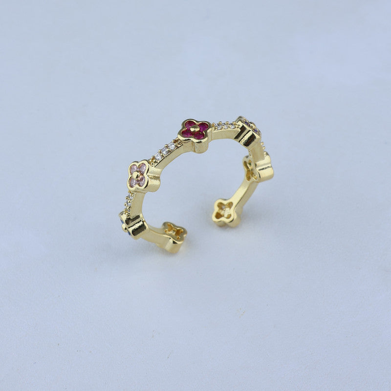 ANILLO AJUSTABLE FLORES DE COLORES 701084