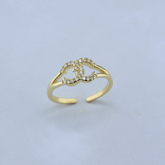 ANILLO AJUSTABLE 2 C ESTRELADADOS DE ZIRCONES 701074