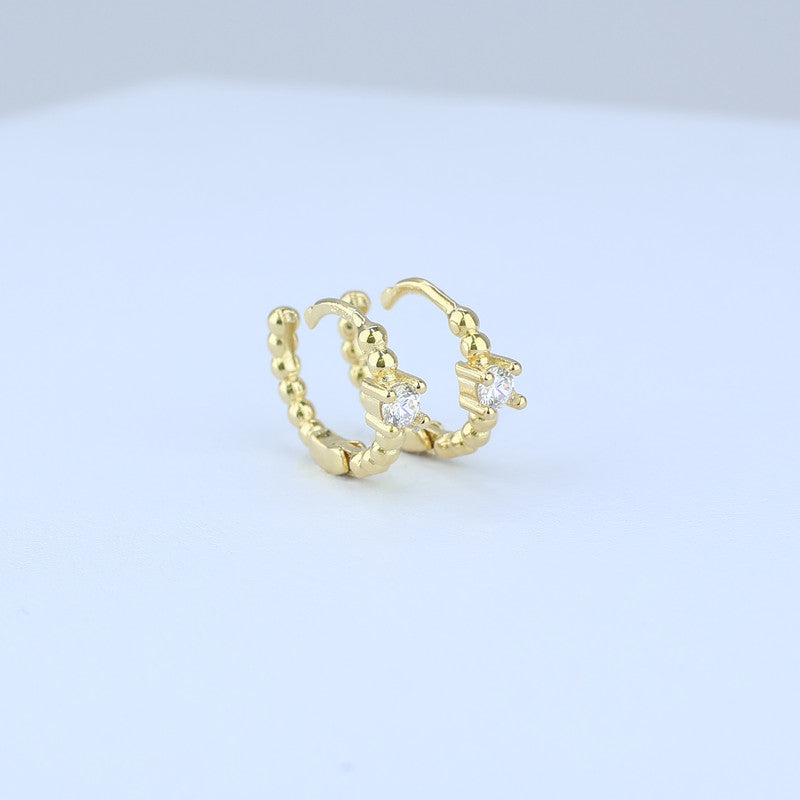 CANDONGA ARO BALIN CON SOLITARIO CHISPA 10MM G2MM 705290