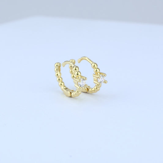 CANDONGA ARO BALIN CON SOLITARIO CHISPA 10MM G2MM 705290