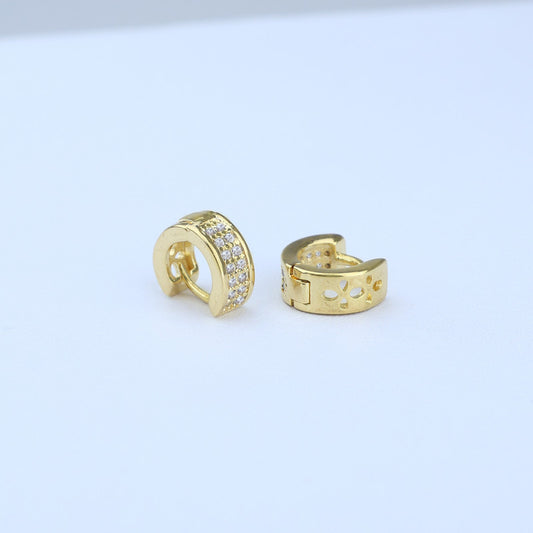 CANDONGA HOGGIE 2LINEAS MICROSWAROVSKI FLOR TACHADA 9*8MM 705182