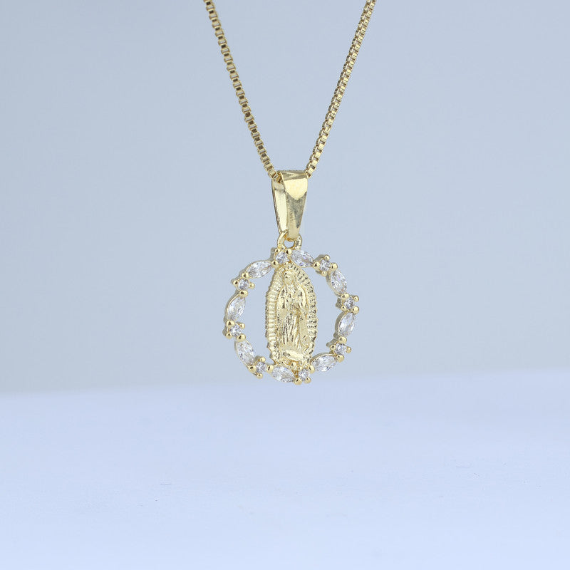 DIJE ARO CRISTAL CENTRO GUADALUPE 20*14MM 706709 - 6335