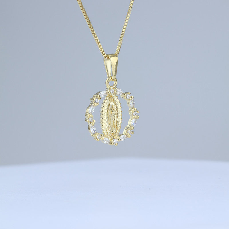 DIJE ARO CRISTAL CENTRO GUADALUPE 23*16MM 706795 - 6342