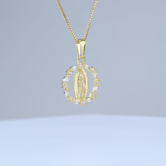 DIJE ARO CRISTAL CENTRO GUADALUPE 23*16MM 706795 - 6342