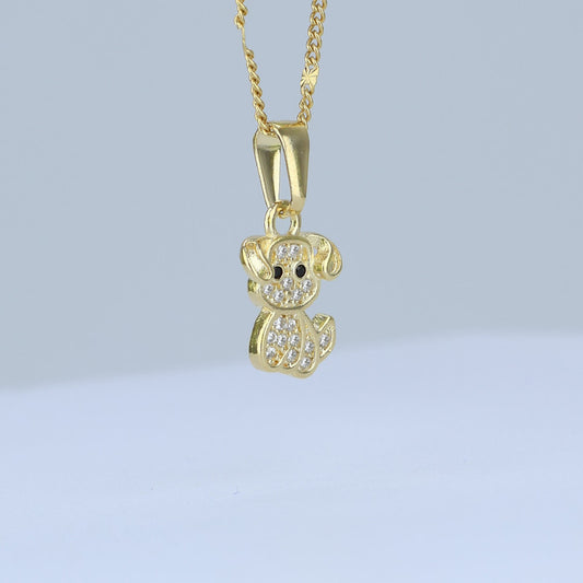 DIJE CACHORRO CON ZIRCONES 17*8MM 706670