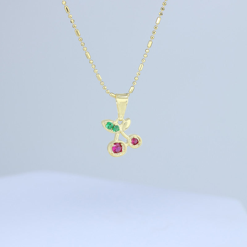 DIJE CEREZA ZIRCON ROSA LT 9*16MM 706764 - 6385