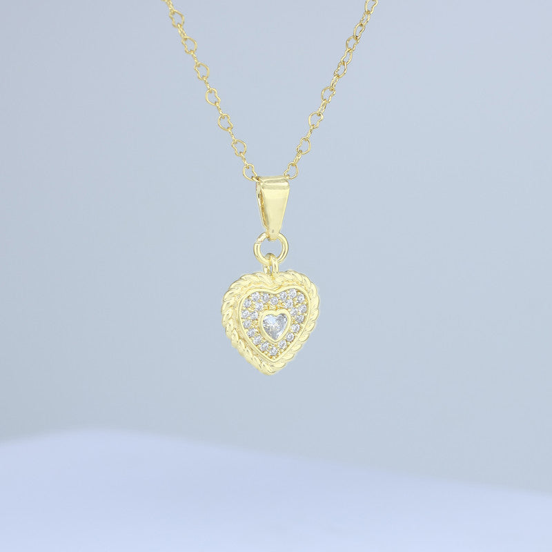 DIJE CORAZON CRISTAL BORDE DETALLES LT 11*21MM 706765 - 6382