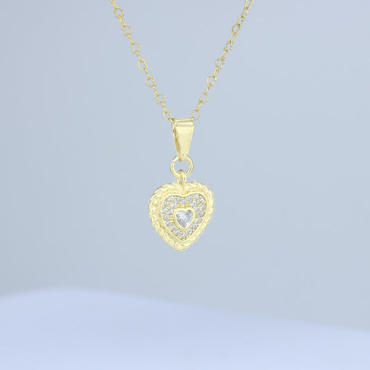 DIJE CORAZON CRISTAL BORDE DETALLES LT 11*21MM 706765 - 6382