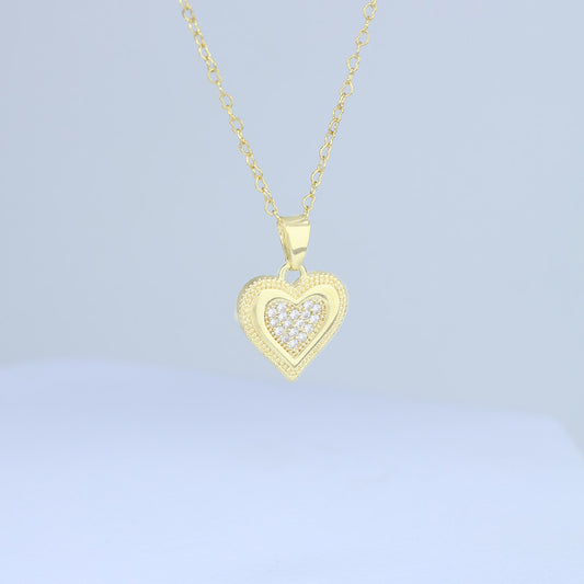 DIJE CORAZON CRISTAL BORDE DETALLES LT 13*20MM 706766 - 6384