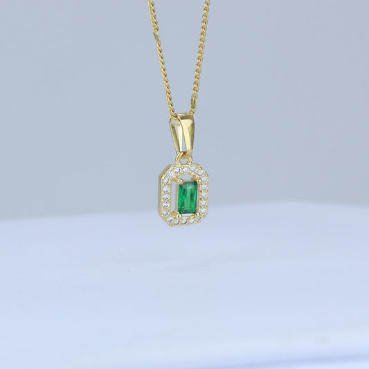 DIJE CORTE ESMERALDA HALO 17*8MM 706693