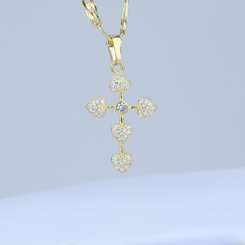 DIJE CRUZ CORAZONES SWAROSVKI 35*20MM 706682