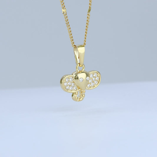 DIJE ELEFANTE CON ZIRCONES CRISTAL 17*14MM 706686