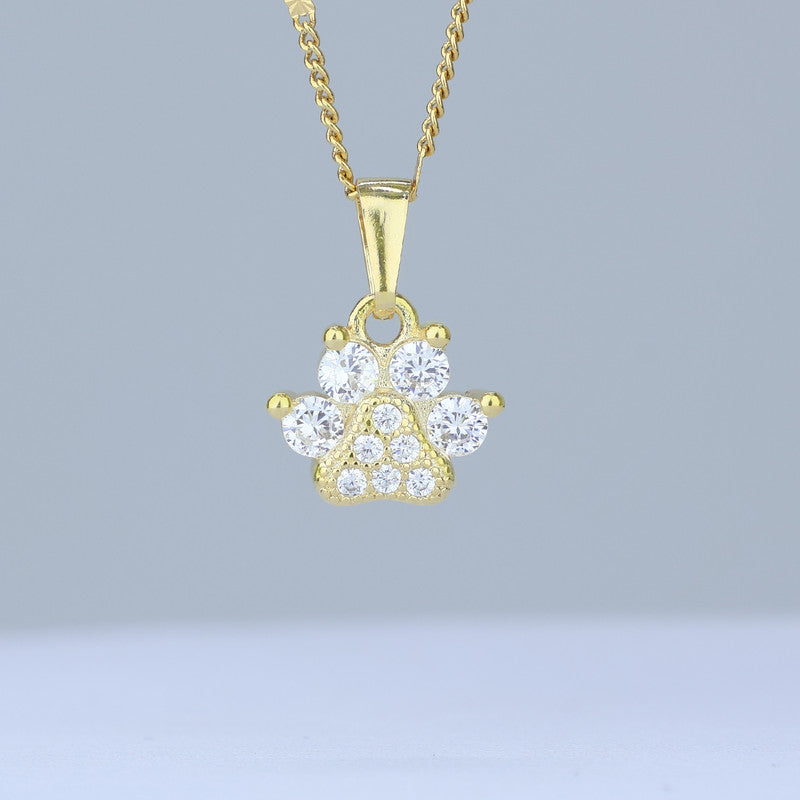 DIJE HUELLA PET ZIRCONES DE CRISTAL 16*11MM 706705