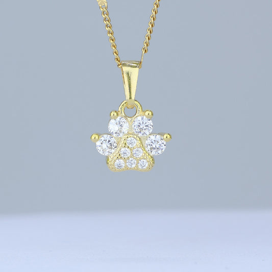 DIJE HUELLA PET ZIRCONES DE CRISTAL 16*11MM 706705