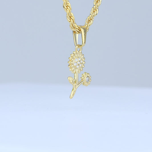 DIJE MARGARITAS CENTRO ZIRCONES 21*10MM 706698